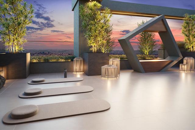 Espaço Zen no rooftop